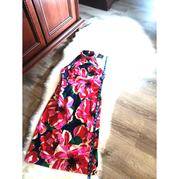 TRINA TURK Women's Size 8 Dress Floral Print Halter Neck Retail $208 - Picture 11 of 12